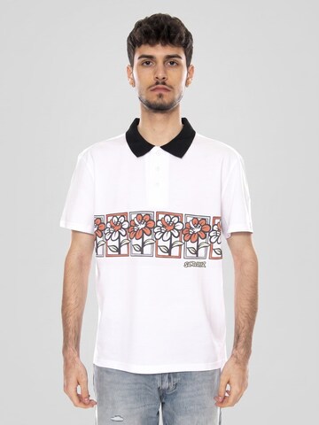 Santa Cruz Bluser & t-shirts 'DELFINO FLOWER GUYS POLO' i hvid