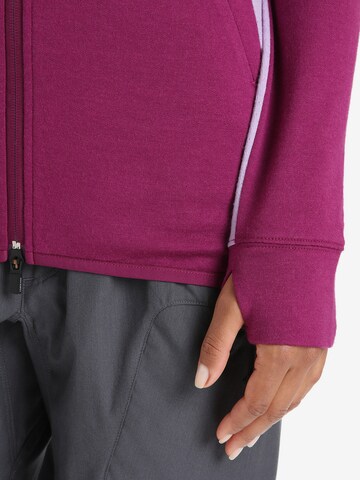 ICEBREAKER Athletic Sweatshirt 'Quantum ZoneKnit' in Purple