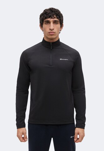 Champion - Camiseta deportiva en negro: frente
