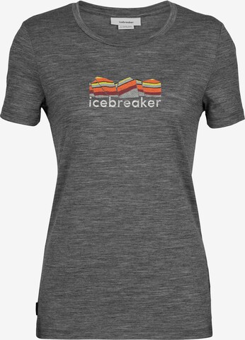 ICEBREAKER Functioneel shirt 'Tech Lite II' in Grijs: voorkant