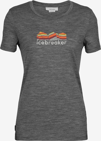 ICEBREAKER - Camisa funcionais 'Tech Lite II' em cinzento: frente