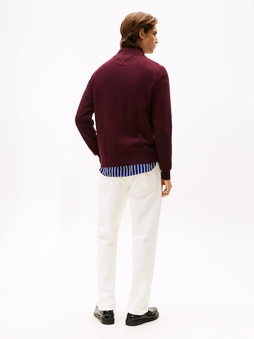 Vestes en maille TOMMY HILFIGER en rouge