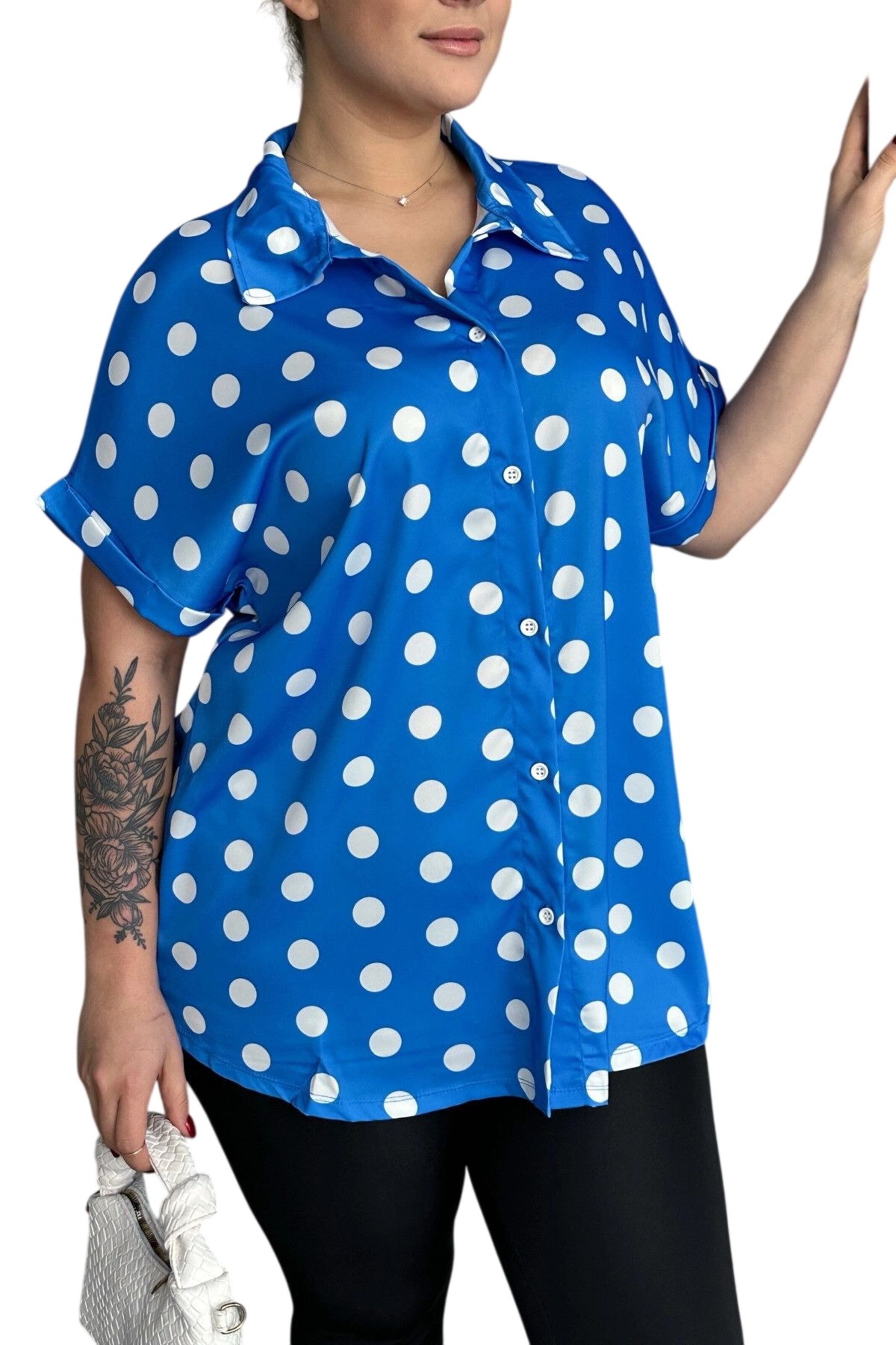 Chemisier Stil Diva en bleu