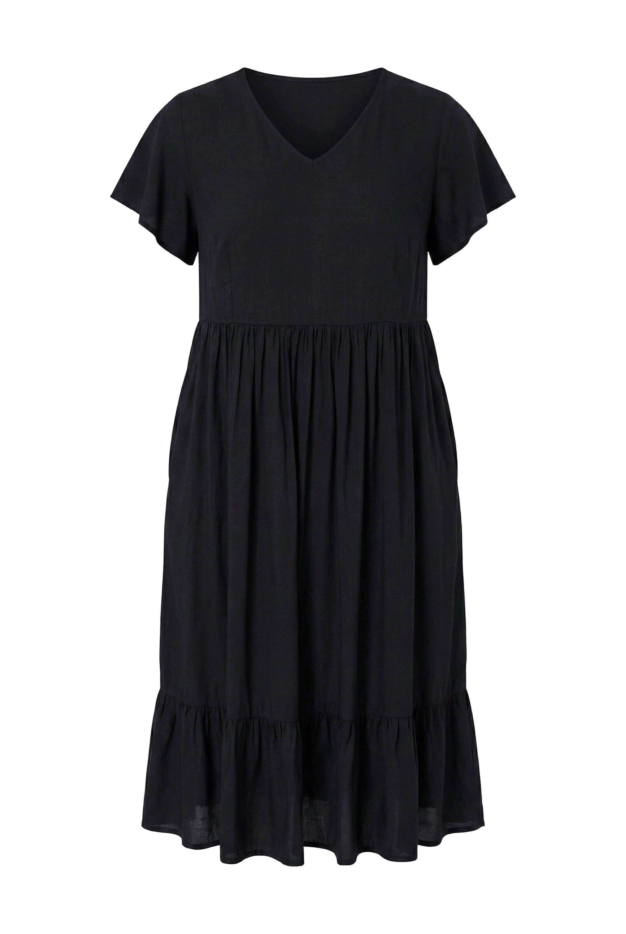 Angel of Style Dress in Black: front