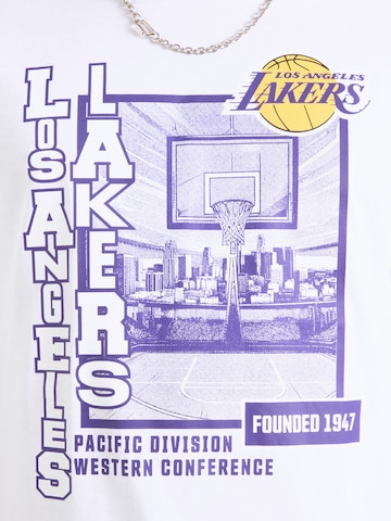 NEW ERA Tričko 'NBA LOSLAK' - Biela