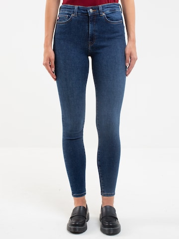 BIG STAR Skinny Jeans 'Melinda' in Blauw: voorkant