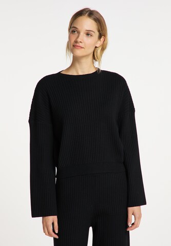 Pull-over DreiMaster Maritim en noir : devant