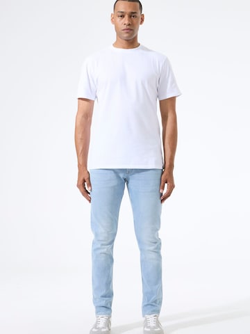 GARCIA Slimfit Jeans 'Russo' in Blauw: voorkant
