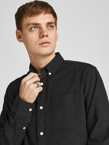 JACK & JONES Regular fit Button Up Shirt 'Brook' in Black
