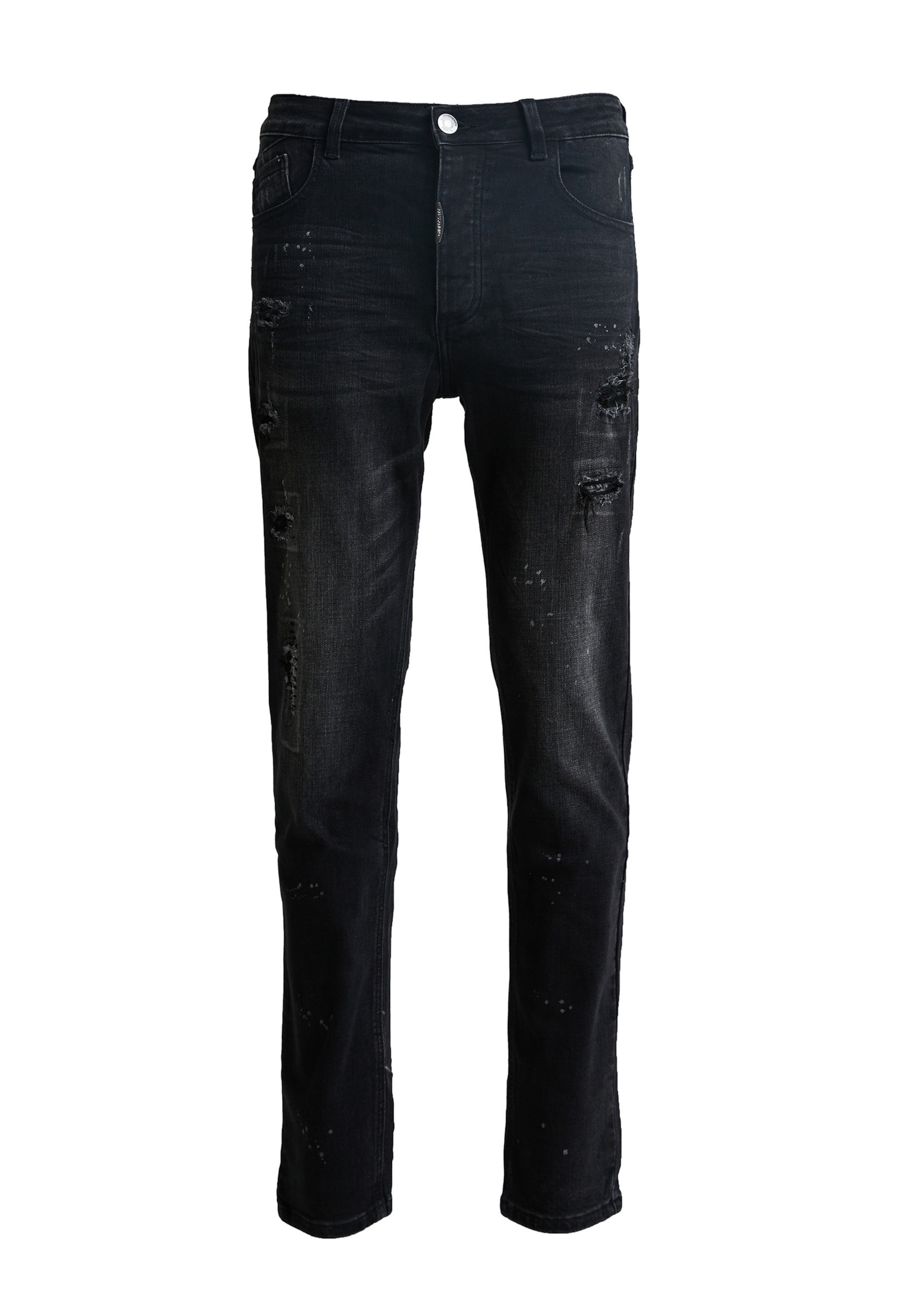 Alessandro Zavetti Slim fit Jeans 'Apollo 005' in Black: front