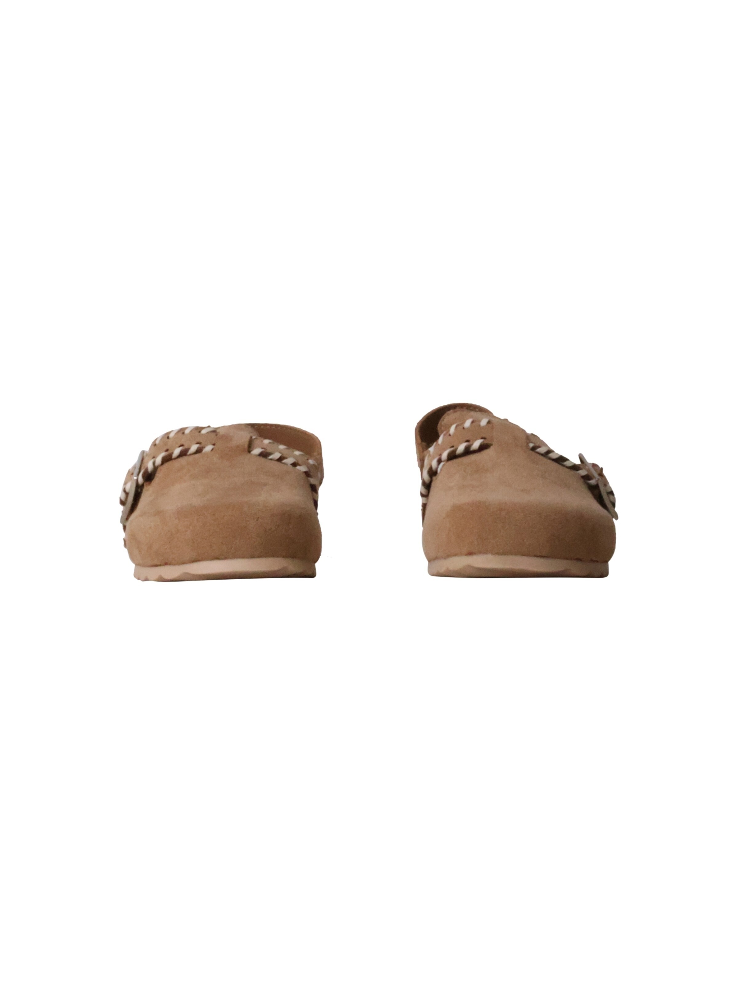 Pantoufle 'Kinder-Pantoletten mit Schnalle' Super Mode en beige