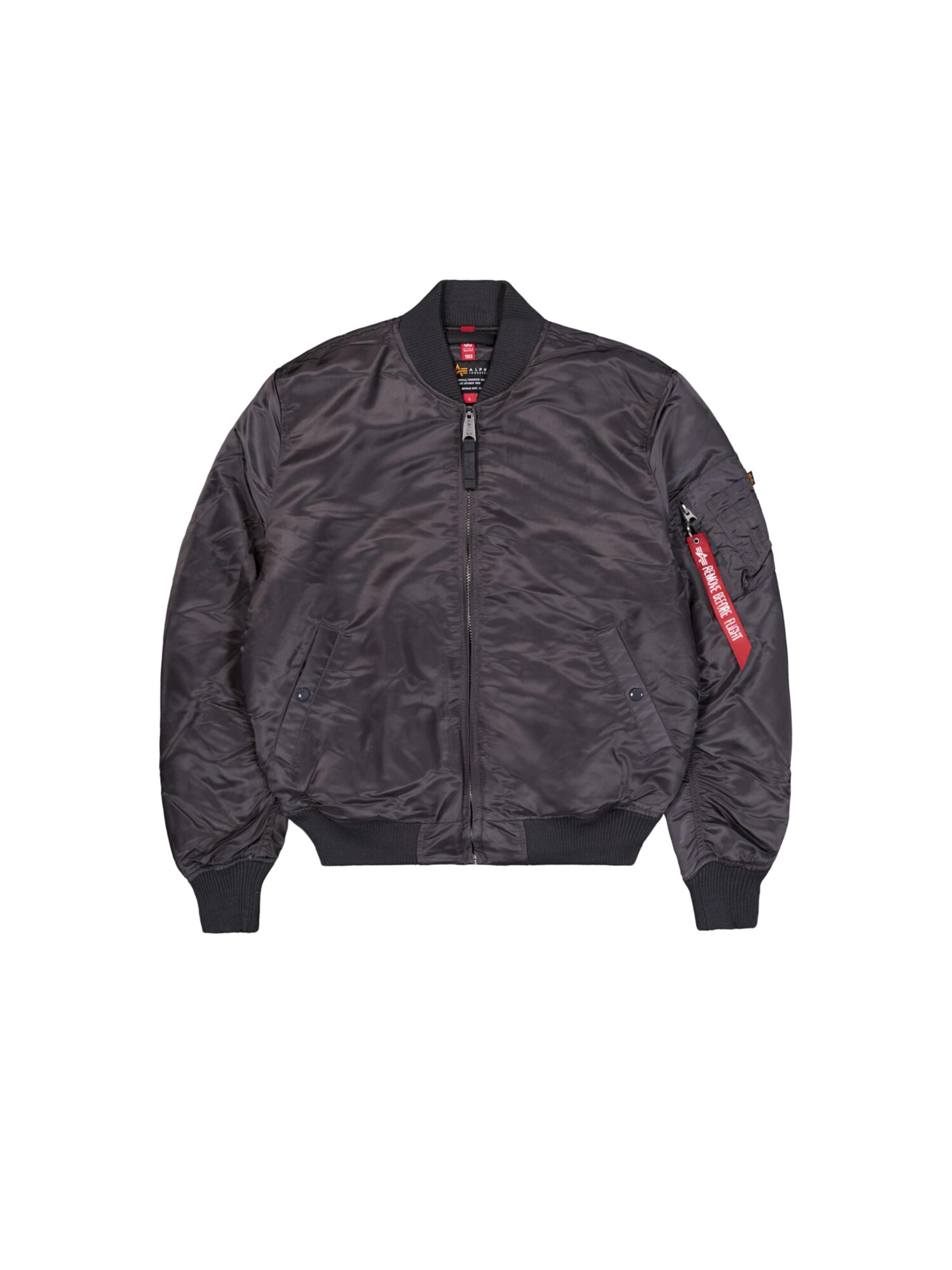 ALPHA INDUSTRIES Between-Season Jacket 'MA-1 VF 59' in Grey: front