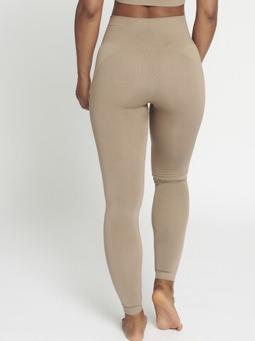 rethinkit studios Skinny Leggings 'Hella' in Brown