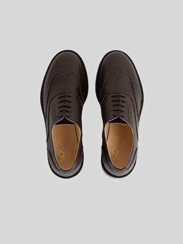 Solari Milano Lace-up shoe 'Brogue' in Brown