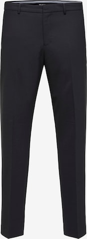 SELECTED HOMME Slim fit Pleated Pants 'ELON' in Black: front
