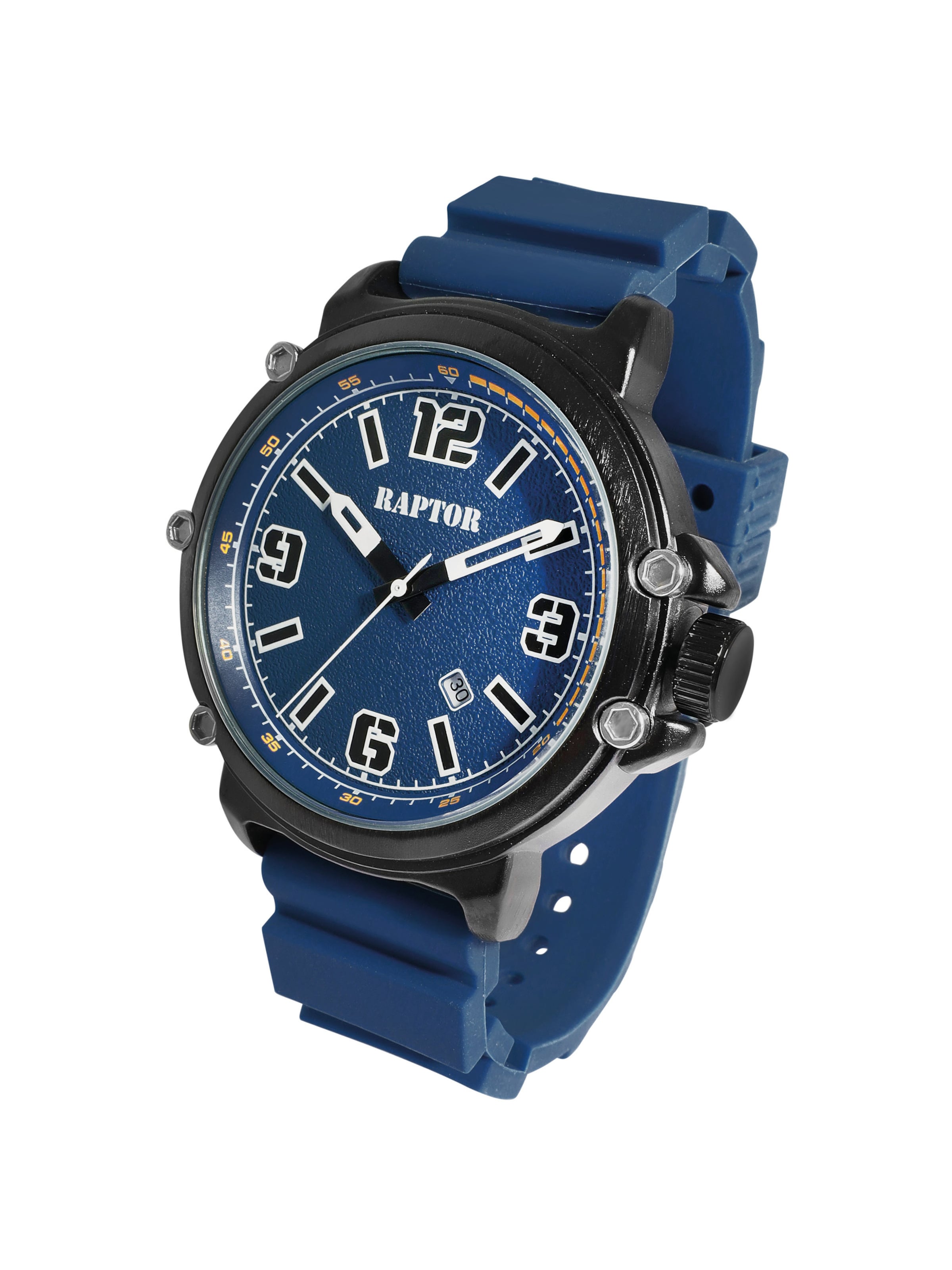 Raptor Analog Watch 'Xander, Datumsanzeige' in Blue