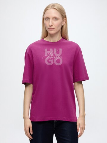 HUGO Shirt 'Dashire_5' in Pink: front