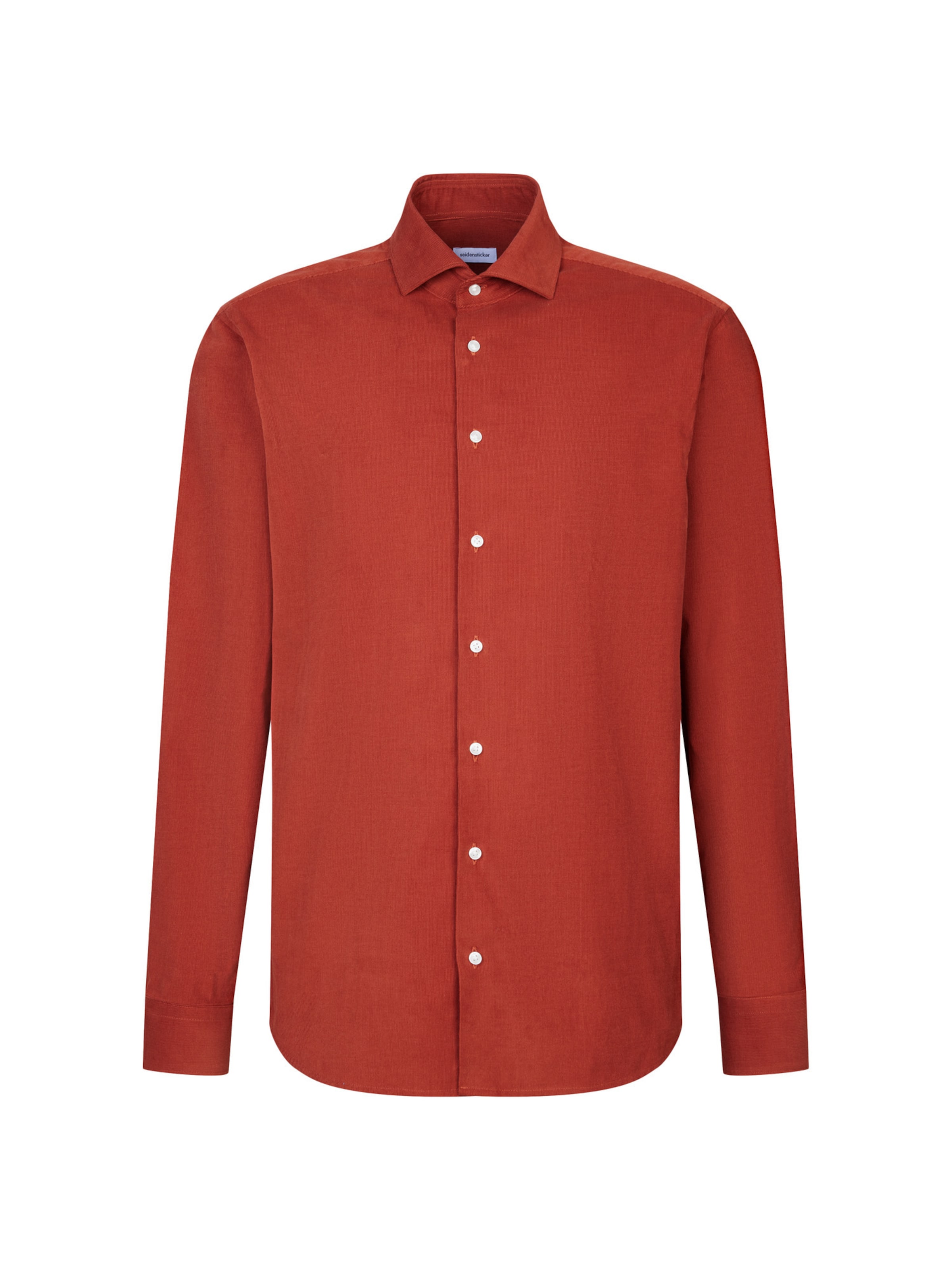 SEIDENSTICKER Button Up Shirt in Orange: front