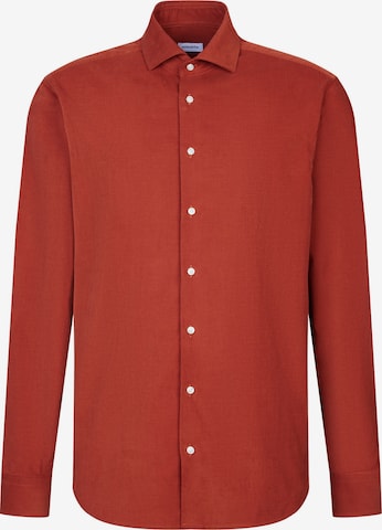 SEIDENSTICKER Button Up Shirt in Orange: front