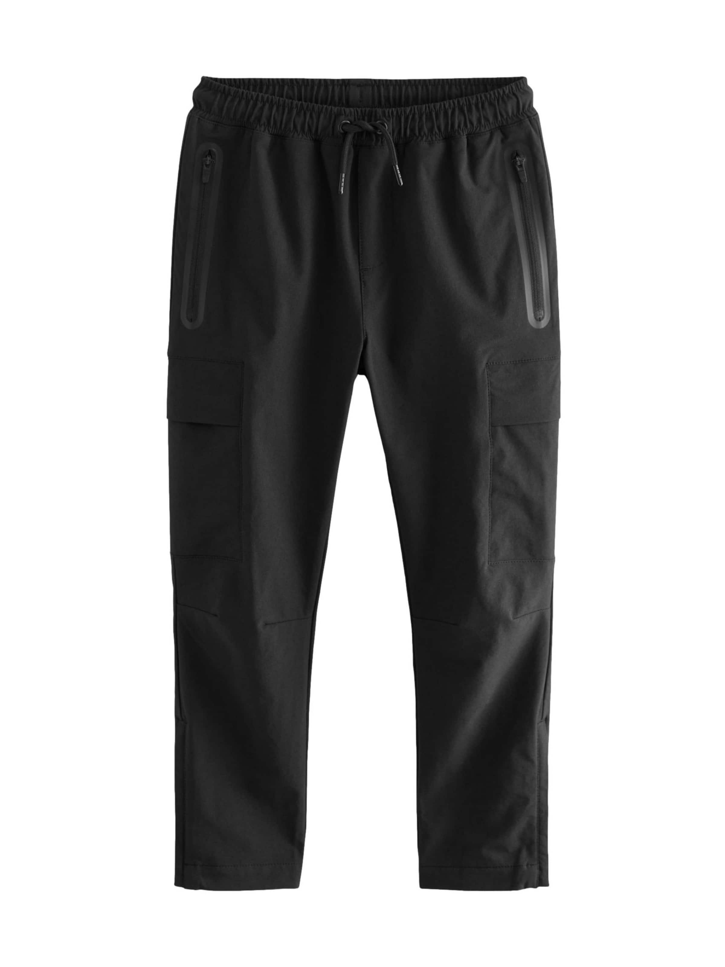 Next Обычный Штаны в Черный: спереди