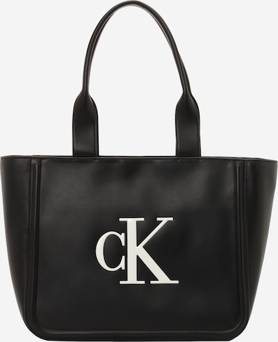 Calvin Klein Shopper torba u crna / bijela, Pregled proizvoda