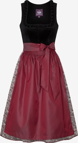 Dirndl 'Gloria' SPIETH & WENSKY en noir : devant