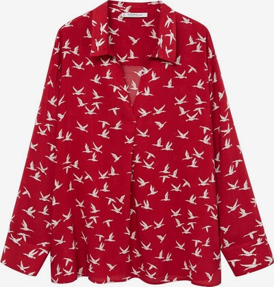 VIOLETA by Mango Bluse 'Maos' in rot / weiß, Produktansicht
