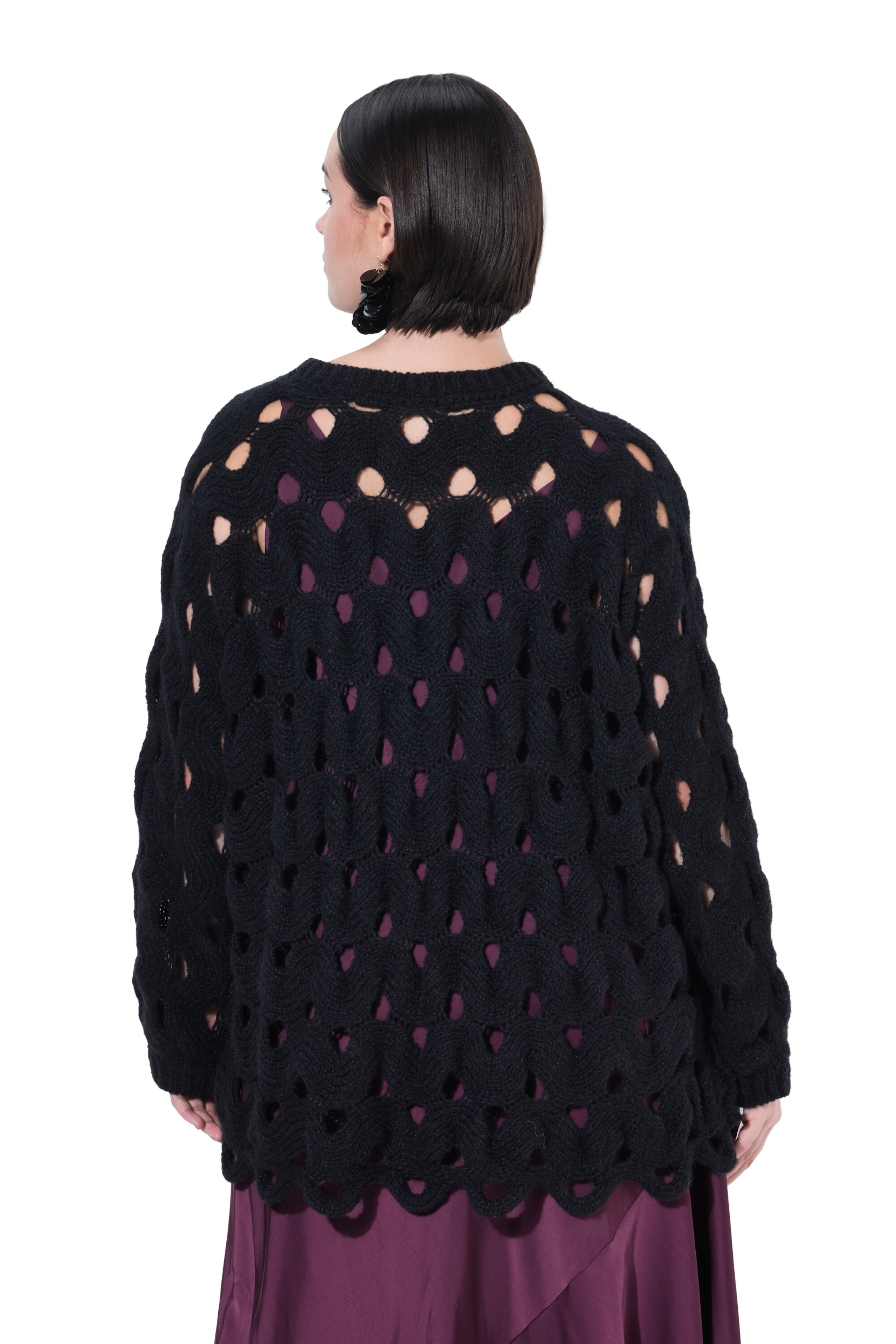 Pull-over Ulla Popken en noir