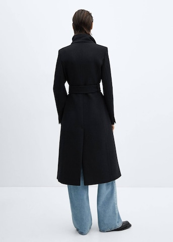 MANGO Between-Seasons Coat 'Sirenita' in Black