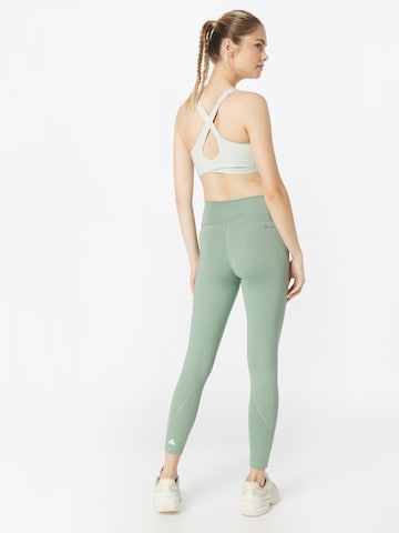 ADIDAS SPORTSWEAR Skinny Workout Pants 'Optime' in Green