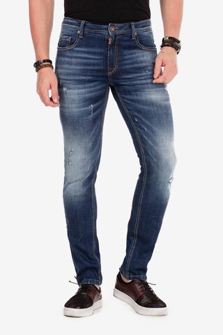 CIPO & BAXX Slimfit Jeans 'Ambassador' in Blauw: voorkant