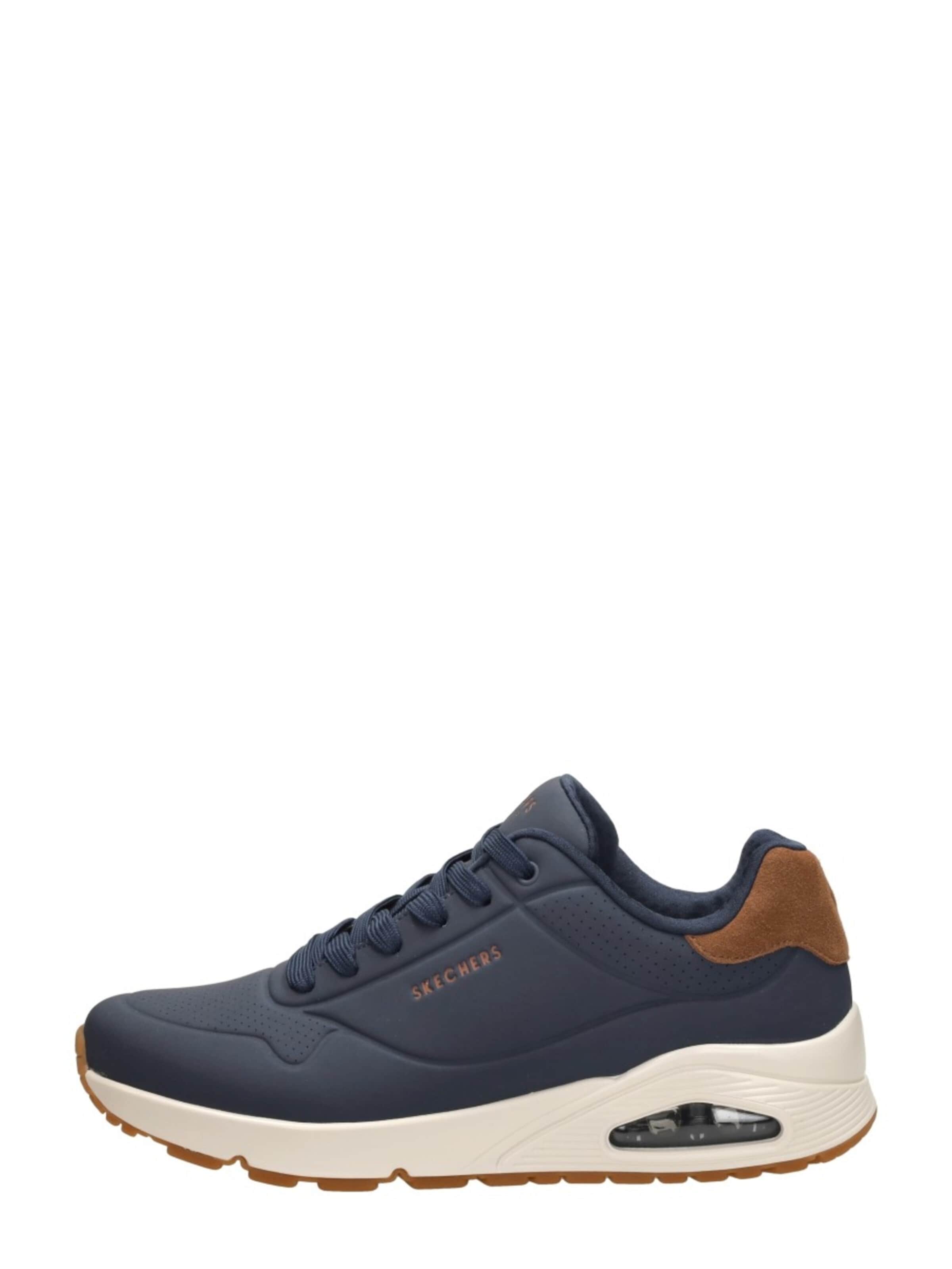 SKECHERS Platform trainers 'Uno - Suited On Air' in Blue: front