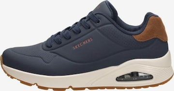 SKECHERS Platform trainers 'Uno - Suited On Air' in Blue: front