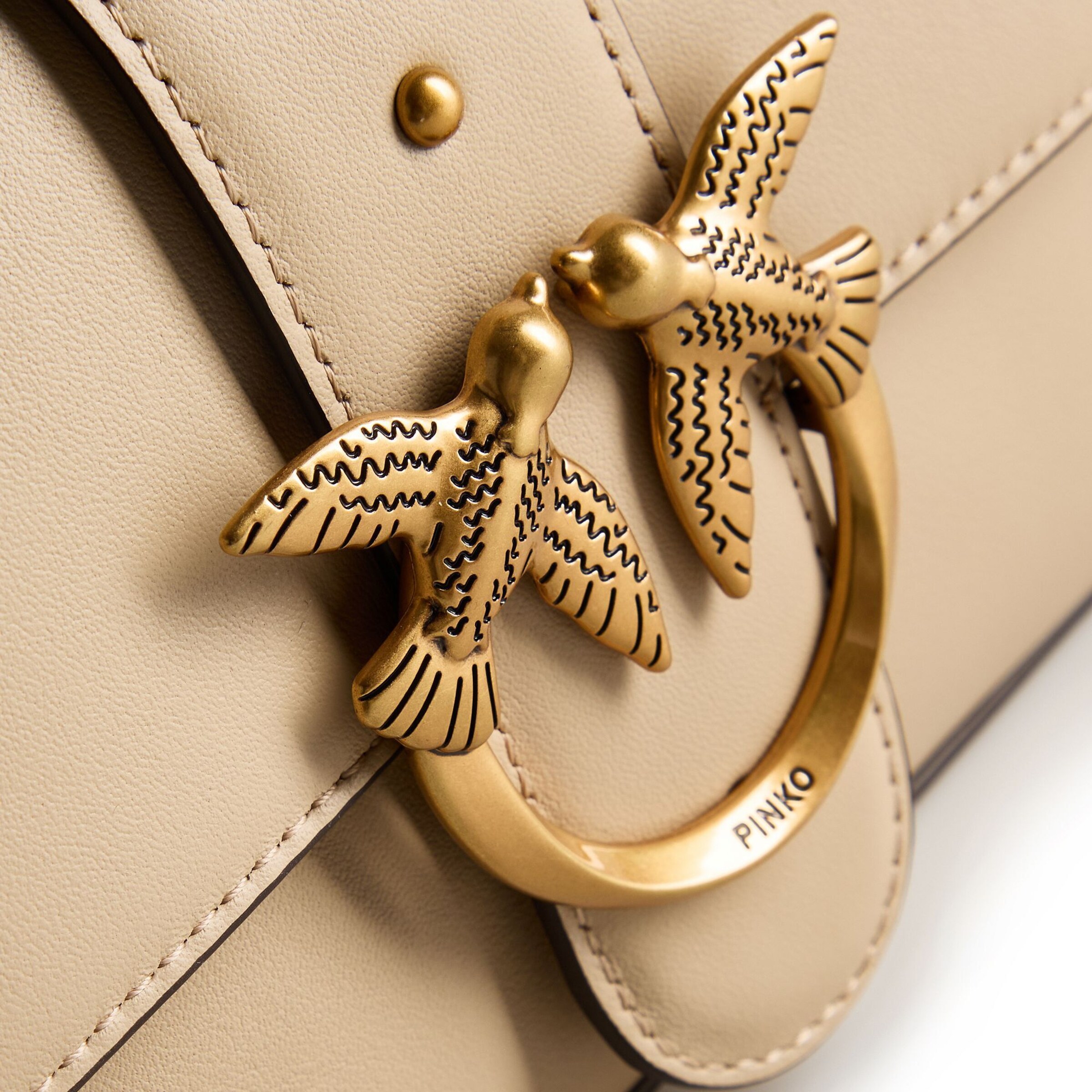 PINKO Umhängetasche 'Love One' in Beige