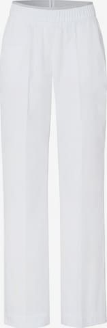 TONI Regular Pleated Pants in White: front