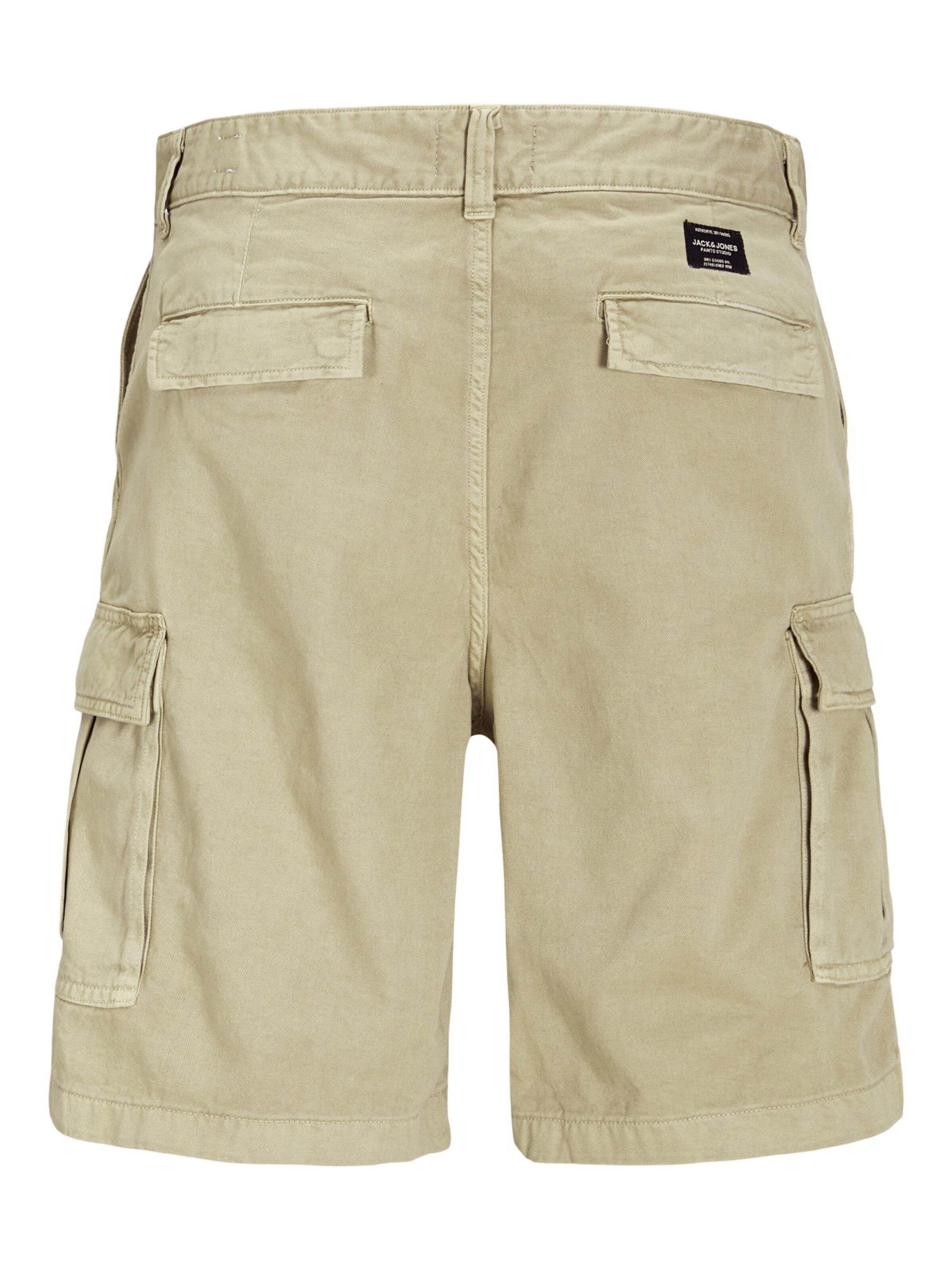JACK & JONES regular Cargobukser i beige