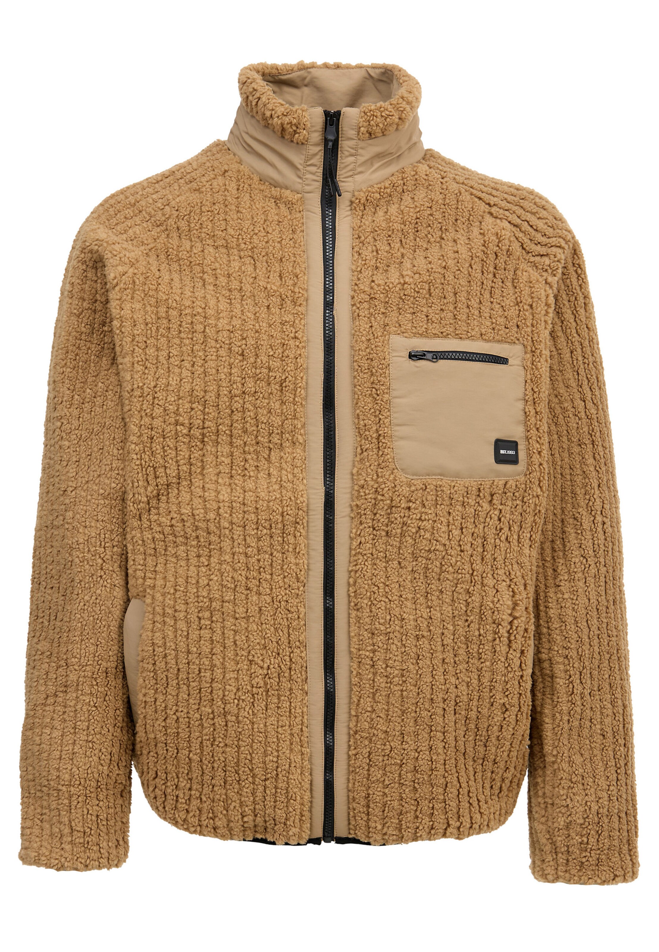 INDICODE JEANS Übergangsjacke  ' Scotts ' in Beige: Vorderseite