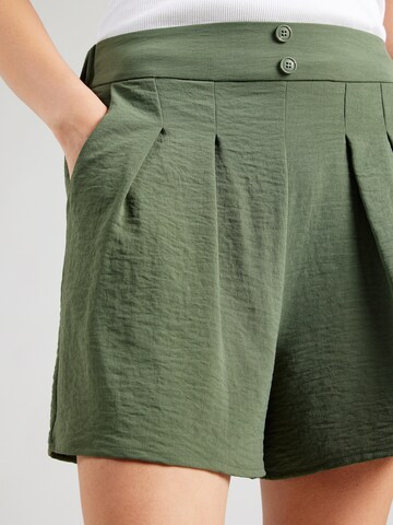 ABOUT YOU Loose fit Pleat-Front Pants 'Jane' in Green