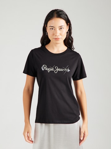 Pepe Jeans Majica | črna barva: sprednja stran