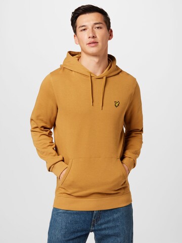 Lyle & Scott Sweatshirt in Geel: voorkant