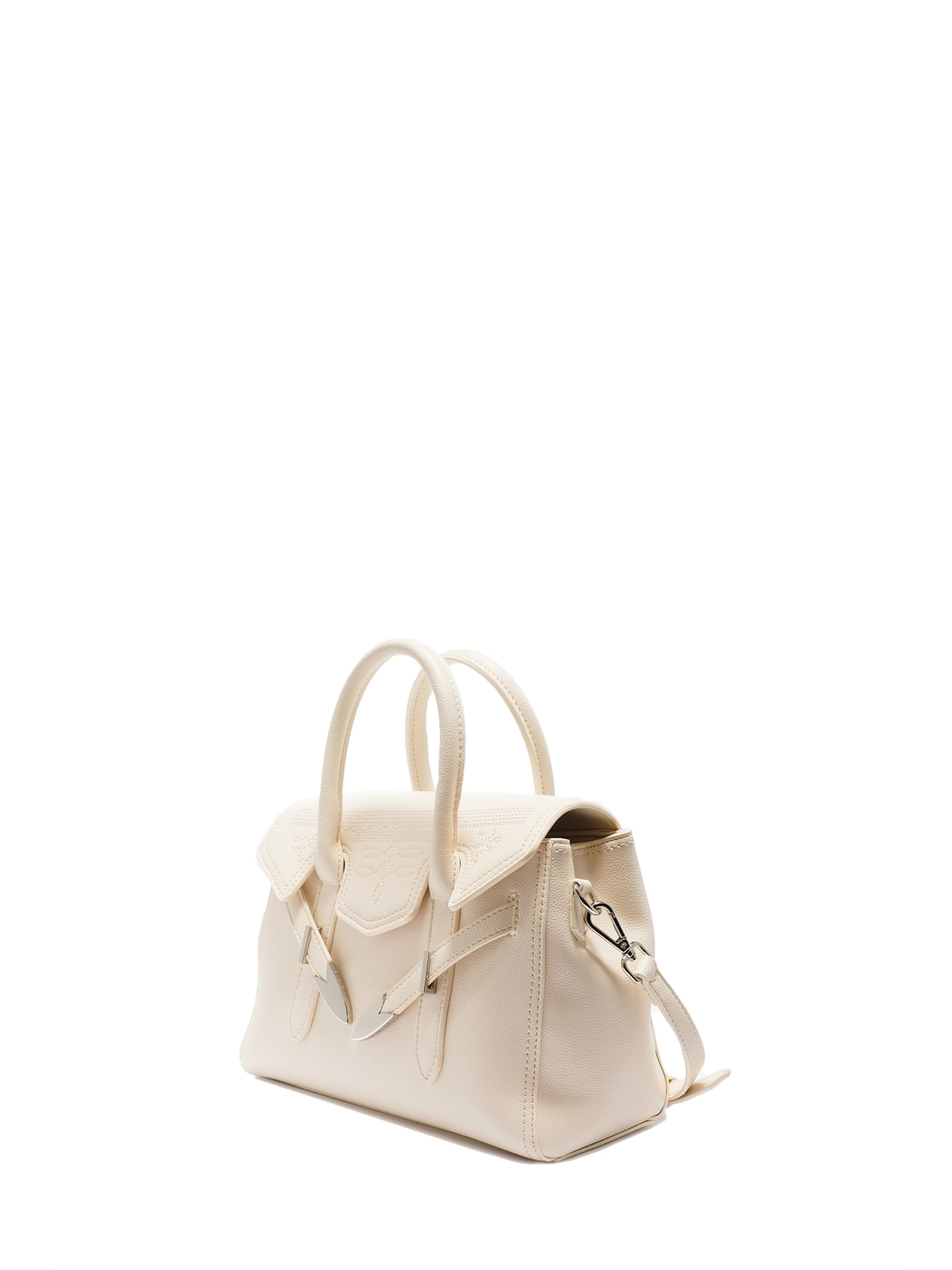 Secret Pon Pon Handbag in Beige: front