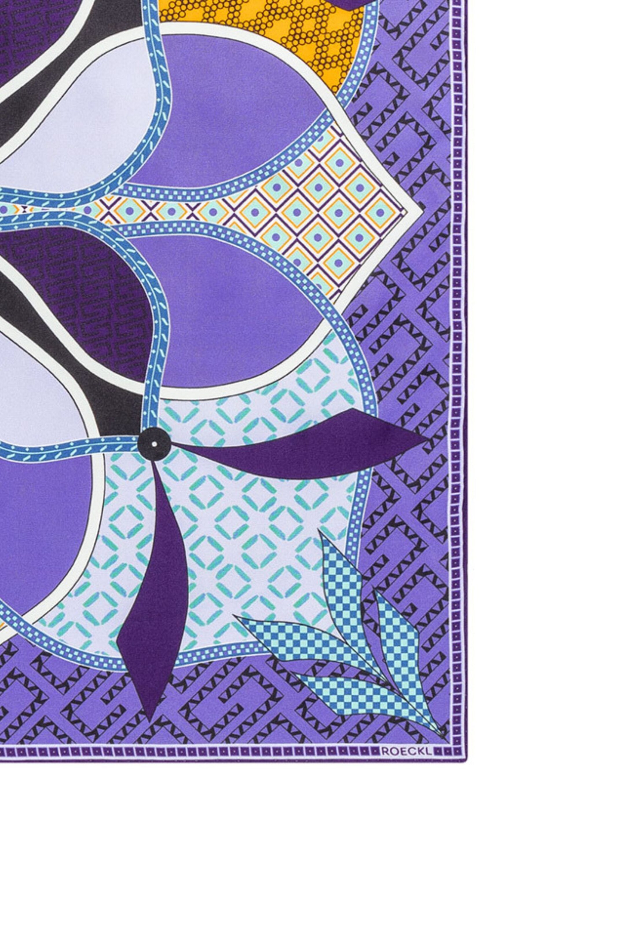 Foulard ' FLOWER MANDALA ' di Roeckl in lilla