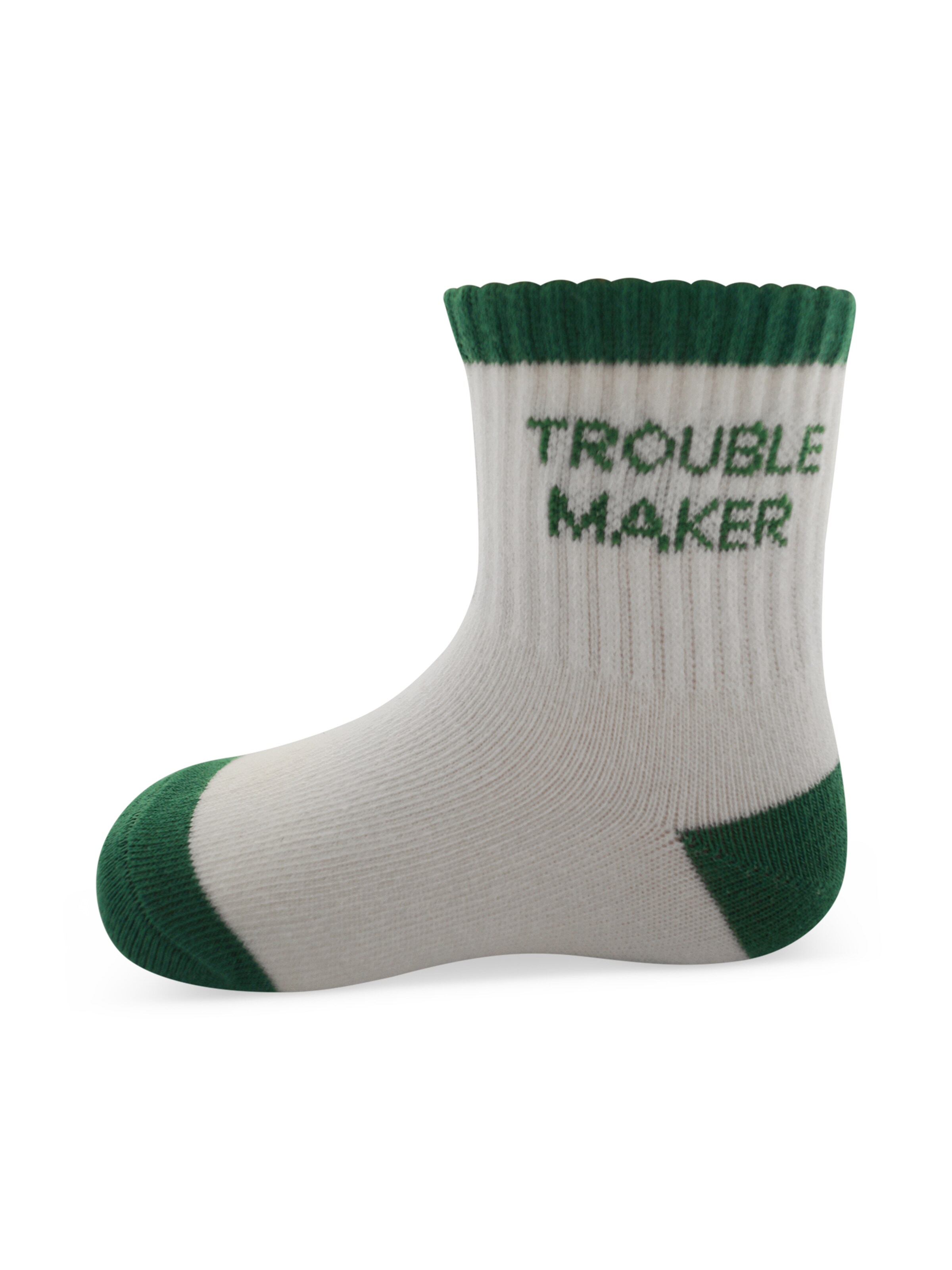 Pippa & Piet Socks 'Trouble Maker' in White