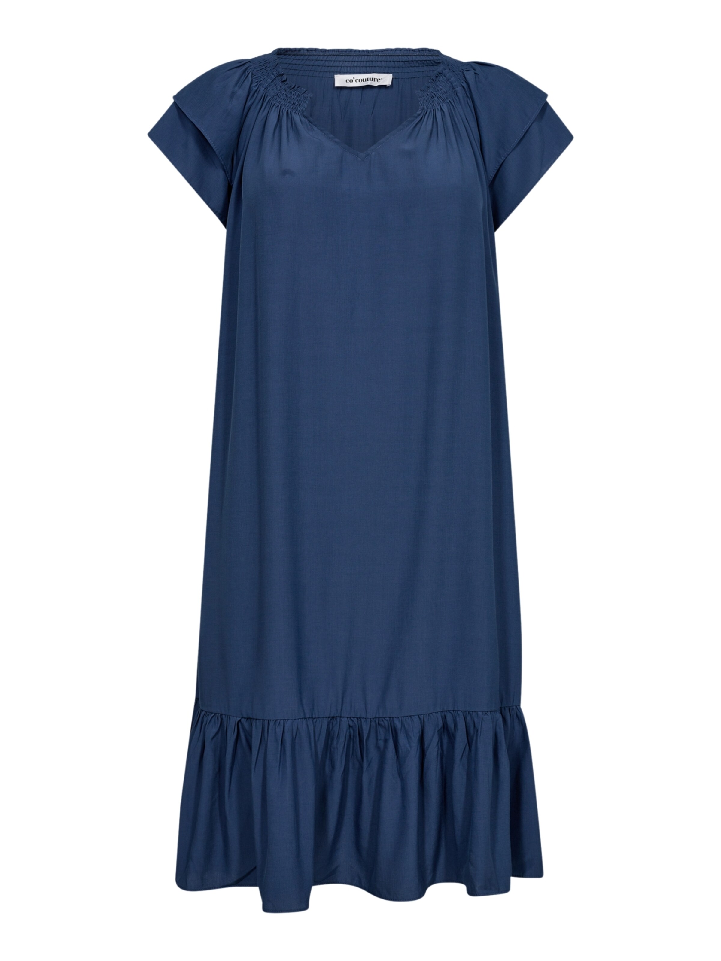 Robe 'Sunrise' co'couture en bleu : devant
