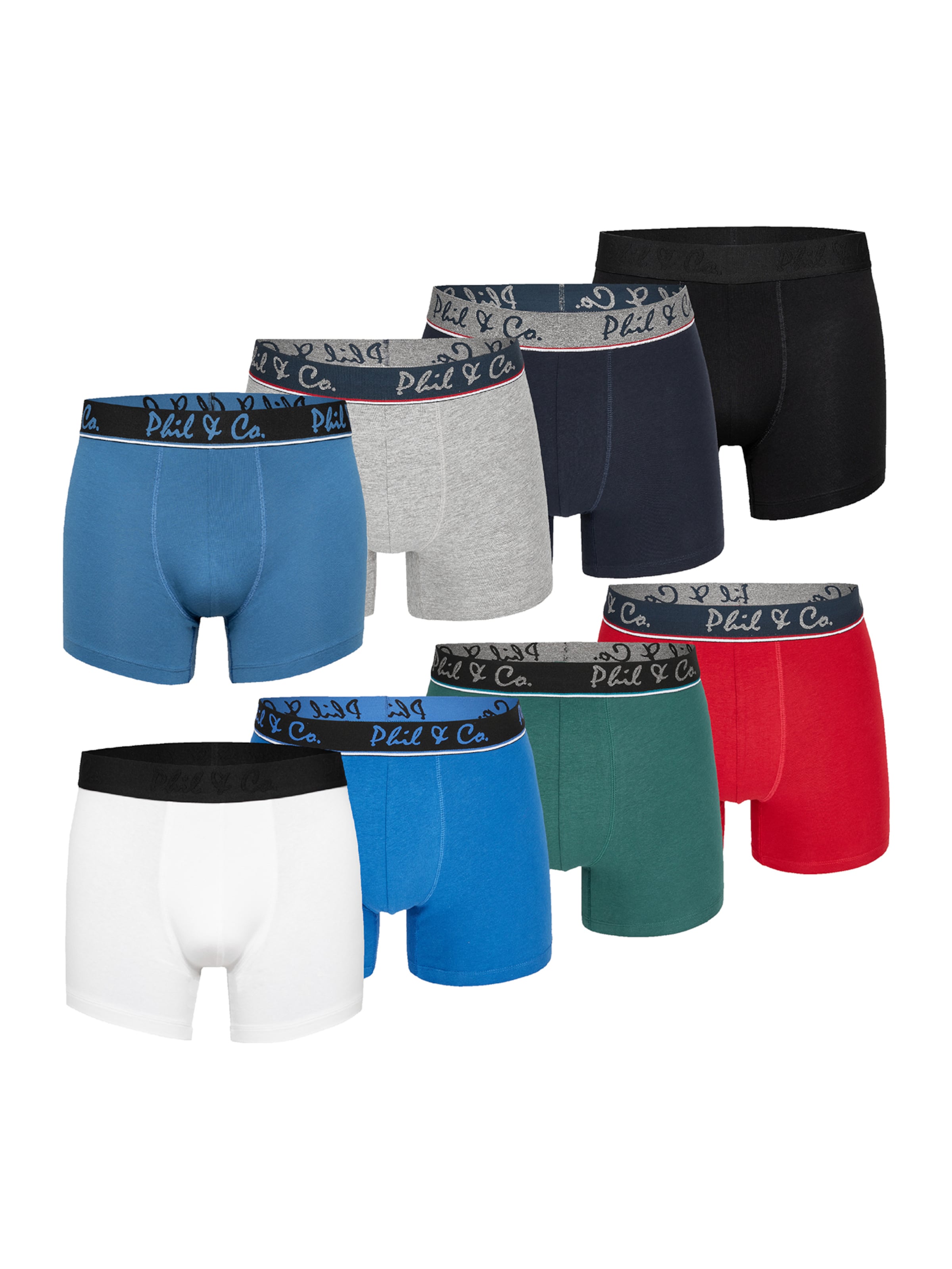 Phil & Co. Berlin - Calzoncillo boxer ' Retropants ' en azul: frente