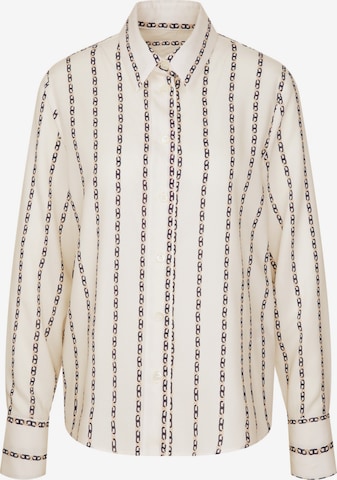 Chemisier 'Schwarze Rose' SEIDENSTICKER en beige : devant