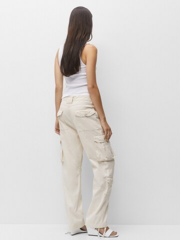 Loosefit Pantalon cargo Pull&Bear en beige