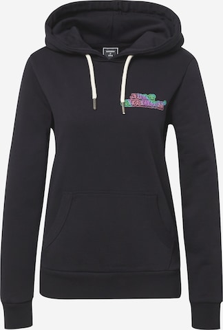 Superdry Sweatshirt 'Woodland' in Zwart: voorkant