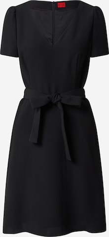 HUGO Sukienka 'Kimiras' w kolorze czarny: przód