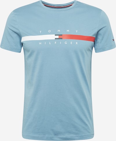 TOMMY HILFIGER Shirt in de kleur Nachtblauw / Opaal / Rood / Wit, Productweergave